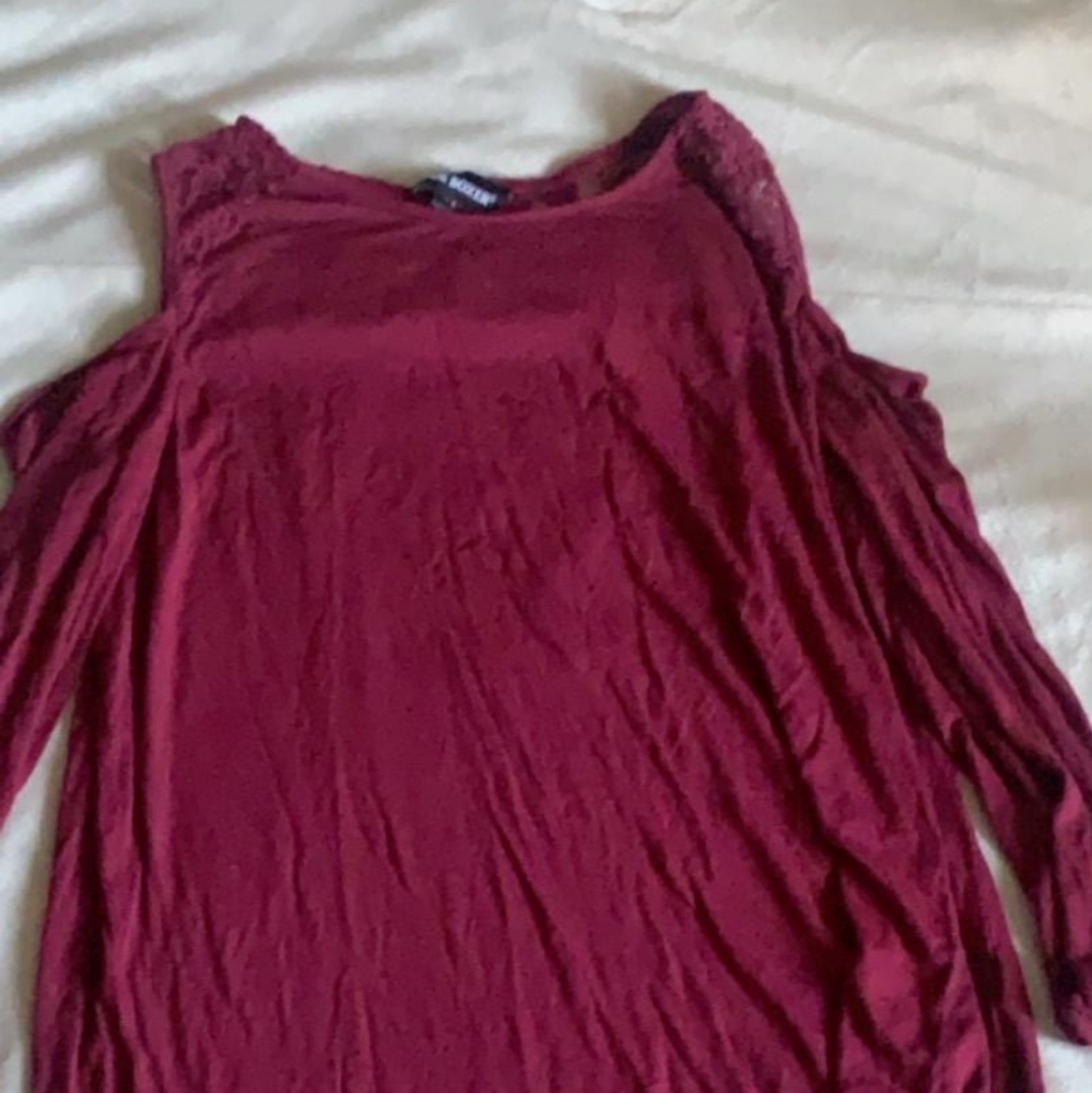 Burgundy blouse